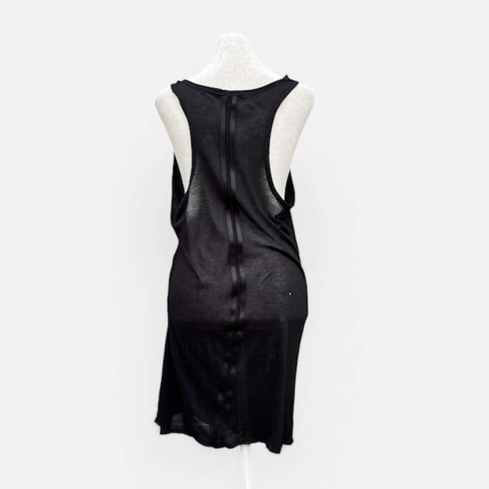 Alice+Olivia Semi-Sheer Razorback Tunic/Mini Dress in Black Size Small - Picture 2 of 5